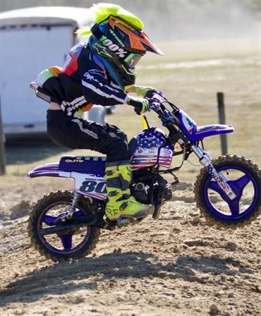 Briggs with his bike